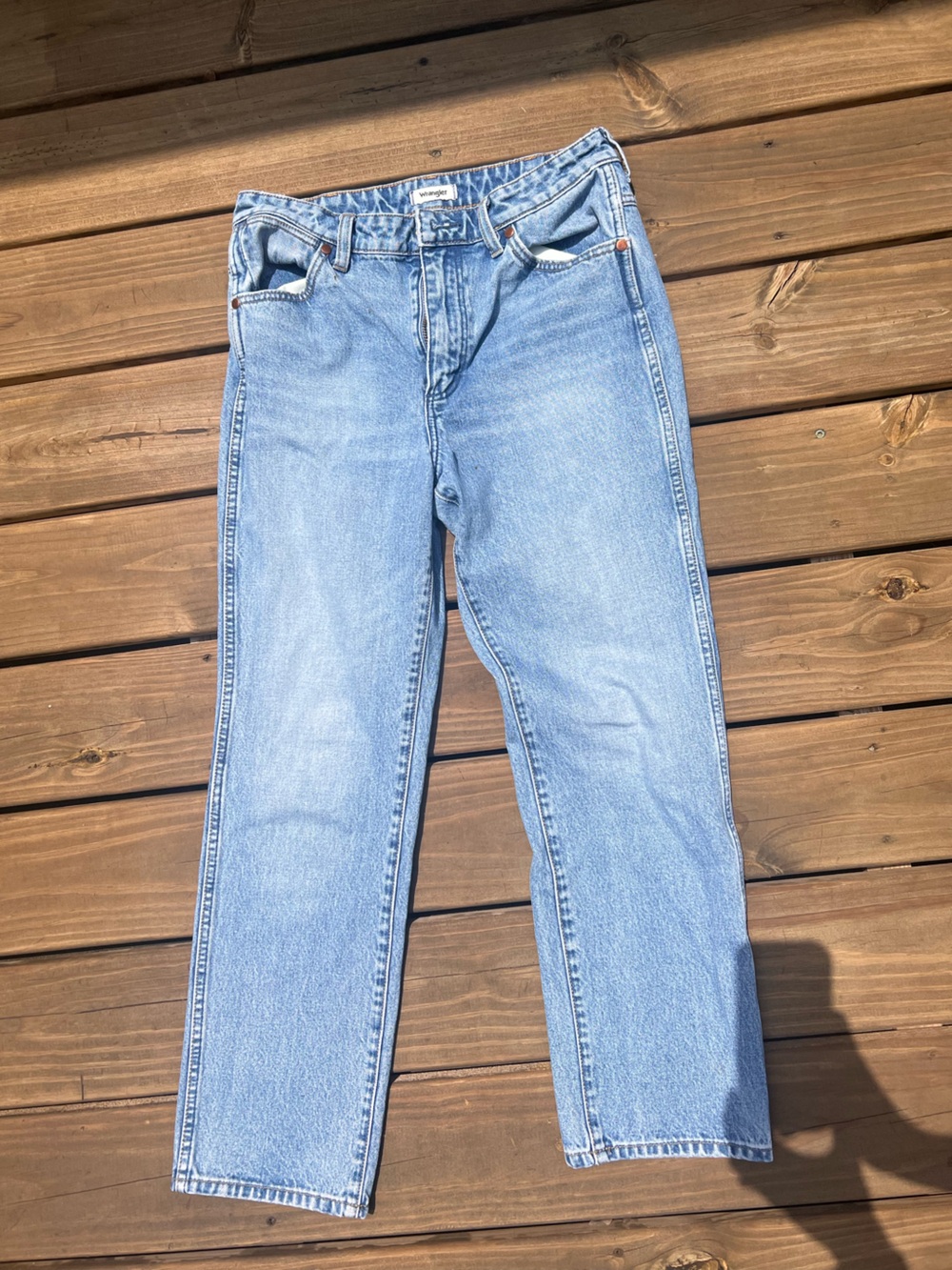 Free people Wrangler Wild West Straight Leg Jeans